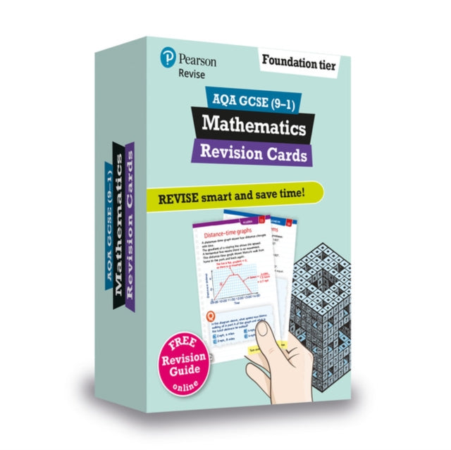 Pearson REVISE AQA GCSE Maths (Foundation): Revision Cards incl. online revision, quizzes and videos - for 2025 and 2026 exams