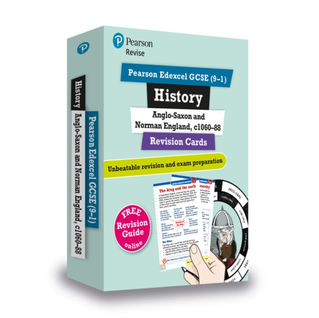 Pearson REVISE Edexcel GCSE History Anglo-Saxon and Norman England: Revision Cards incl. online revision and quizzes - for 2025 and 2026 exams