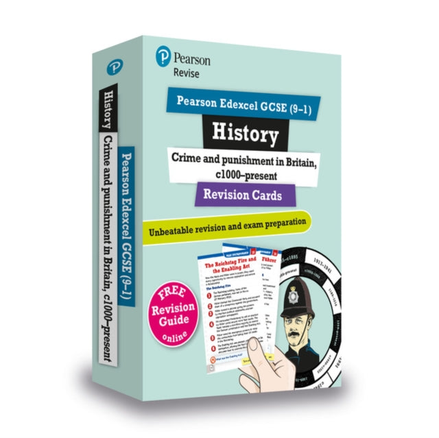 Pearson REVISE Edexcel GCSE History Crime and Punishment in Britain: Revision Cards incl. online revision and quizzes - for 2025 and 2026 exams