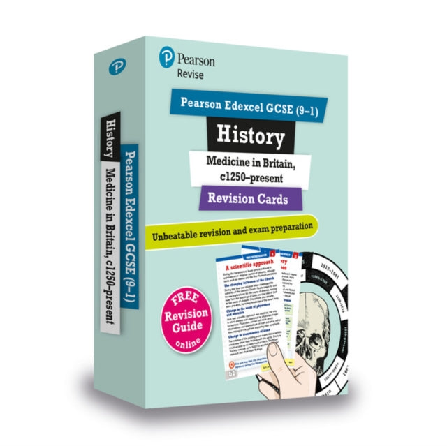 Pearson REVISE Edexcel GCSE History Medicine in Britain: Revision Cards incl. online revision and quizzes - for 2025 and 2026 exams