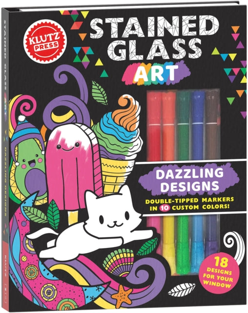 Stained Glass Art: Dazzling Designs (Klutz Activity Book)