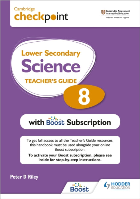 Cambridge Checkpoint Lower Secondary Science Teacher's Guide 8 with Boost Subscription - Third Edition