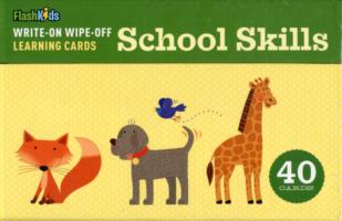 Write-On Wipe-Off Learning Cards: School Skills