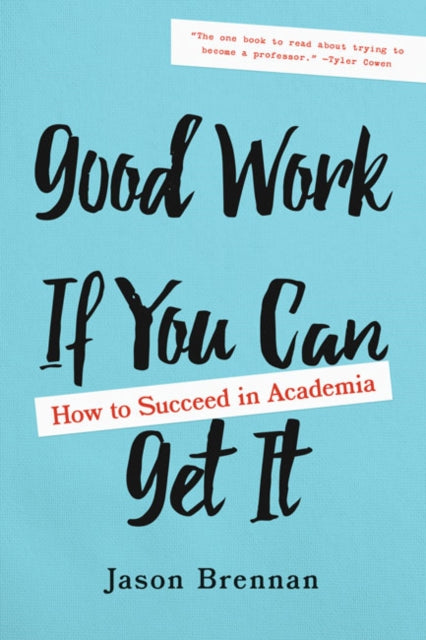 Good Work If You Can Get It - How to Succeed in Academia