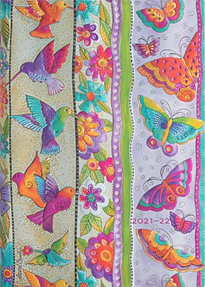 Rokovnik Paperblanks "Hummingbirds & Flutterbyes" 2021/22, 18-mesečni, horizontalen
