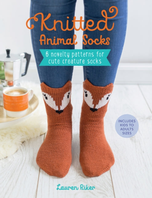 Knitted Animal Socks - 6 novelty patterns for cute creature socks