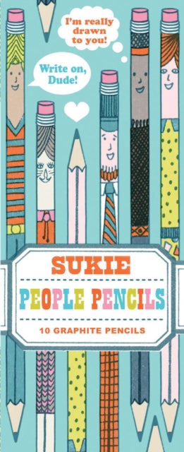 Sukie People Pencils: 10 Graphite Pencils