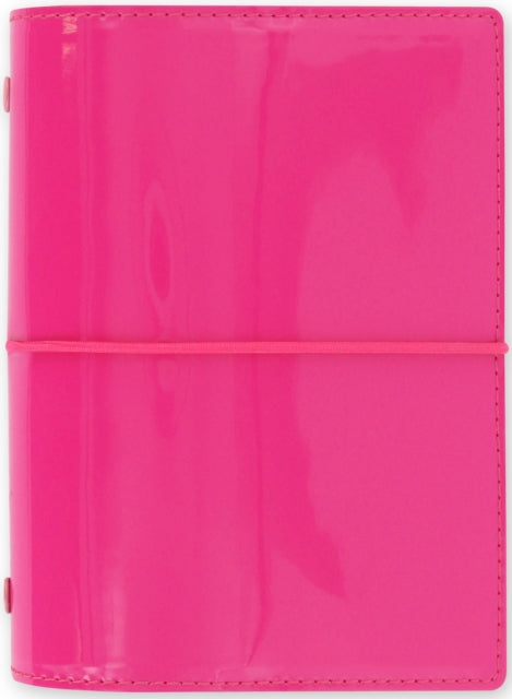 Filofax Pocket Domino Patent hot pink organiser