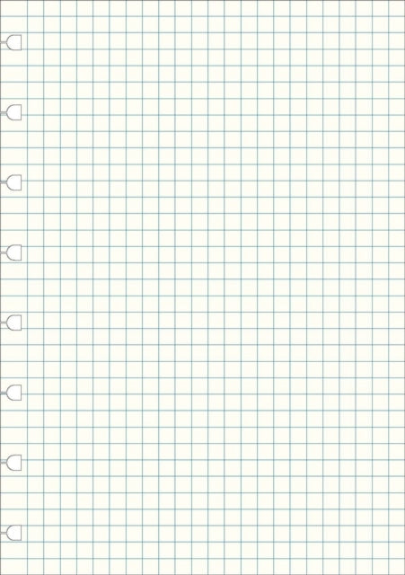 Filofax A5 Notebook refill - squared paper white