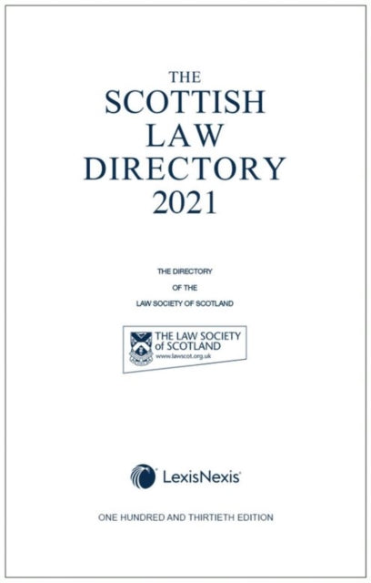 SCOTTISH LAW DIRECTORY THE WHITE BOOK 20