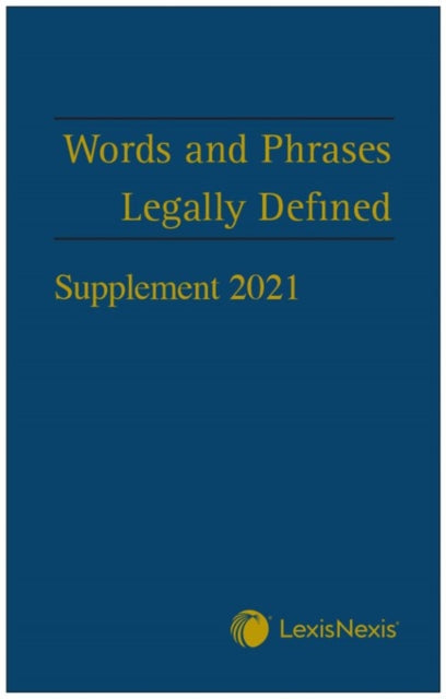 WORDS & PHRASES LEGALLY DEFINED 2021 SUP
