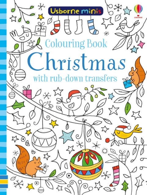 Colouring Book Christmas with Rub-Down Transfers