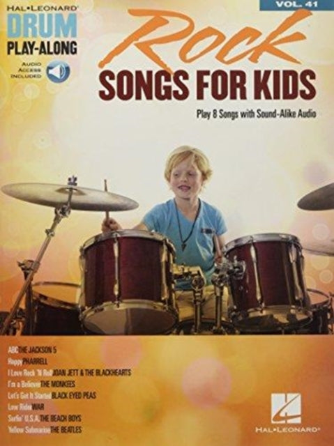 Drum Play-Along Volume 41: Rock Songs For Kids (Book/Online Audio)