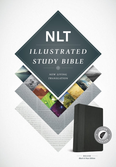 NLT Illustrated Study Bible Tutone Black/Onyx, Indexed