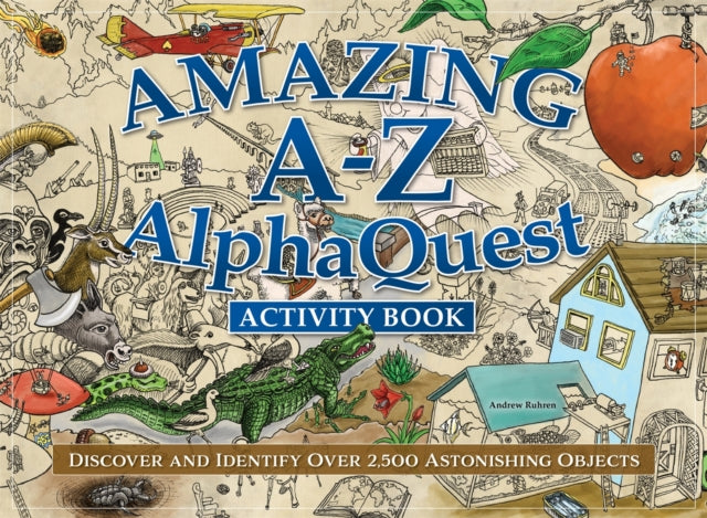 Amazing A–Z AlphaQuest Seek & Find Challenge Puzzle Book