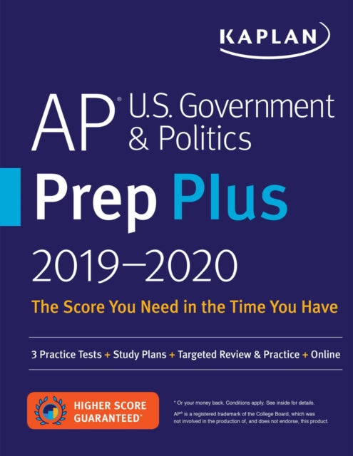 AP U.S. Government & Politics Prep Plus 2019-2020 - 3 Practice Tests + Study Plans + Targeted Review & Practice + Online
