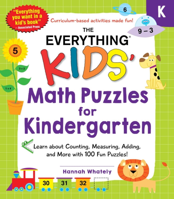 The Everything Kids' Math Puzzles for Kindergarten - Learn about Counting, Measuring, Adding, and More with 100 Fun Puzzles!