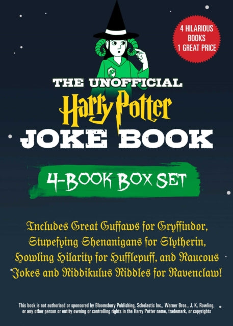 The Unofficial Harry Potter Joke Book 4-Book Box Set - Includes Great Guffaws for Gryffindor, Stupefying Shenanigans for Slytherin, Howling Hilarity for Hufflepuff, and Raucous Jokes and R...