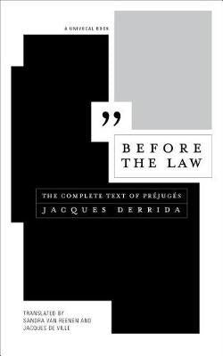 Before the Law - The Complete Text of Prejuges