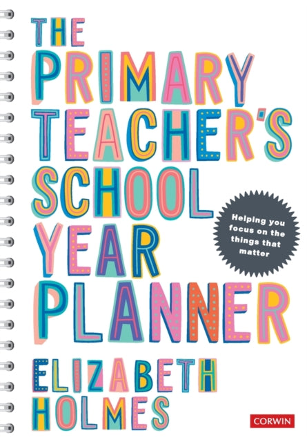 Primary Teacher's School Year Planner