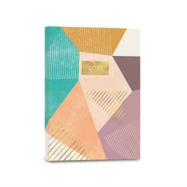 PEACH GEOMETRIC 2021 WEEKLY PLANNER