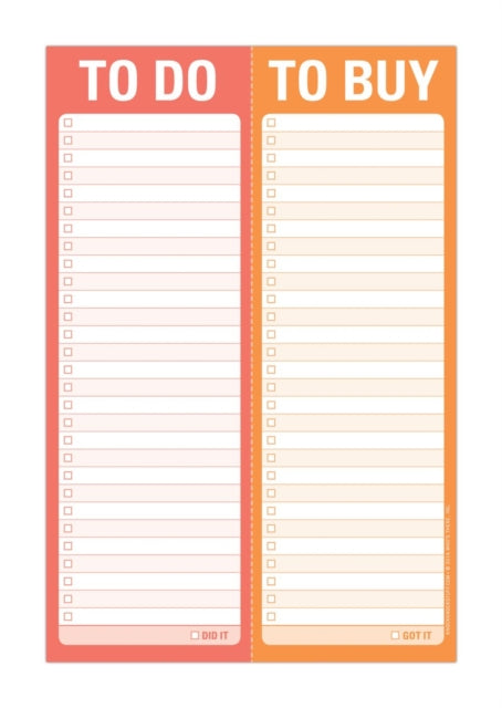 Knock Knock Perforated Pad: To Do/To Buy