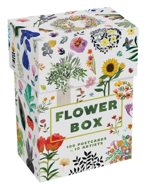Flower Box - 100 Postcards by 10 artists