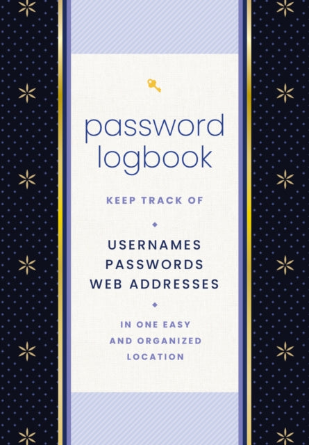 Password Logbook (Black & Gold)