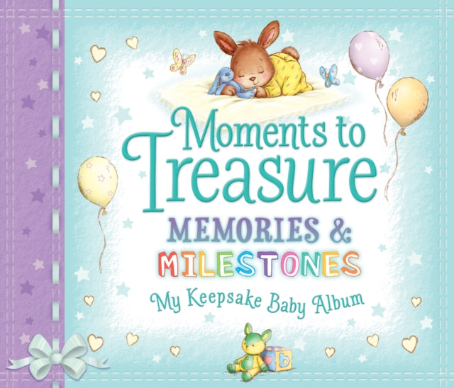 Moments to Treasure Keepsake Baby Album - Memories and Milestones