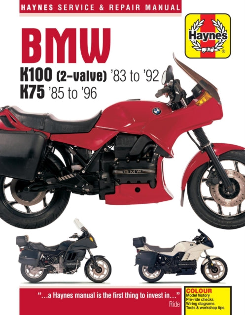BMW K100 & 75 2-valve Models (83 - 96) Haynes Repair Manual