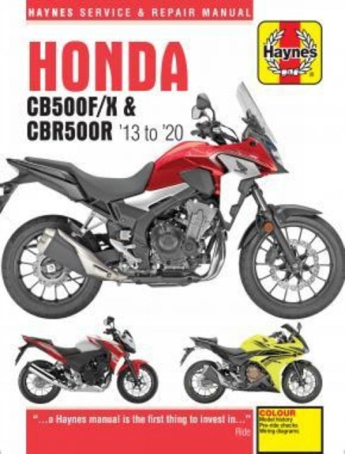 Honda CB500F/X & CBR500R update (13 -20)