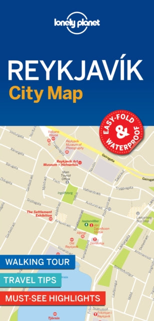 Lonely Planet Reykjavik City Map