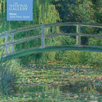 Adult Jigsaw National Gallery Monet: Bridge over Lily Pond - 1000 piece jigsaw