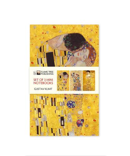 Gustav Klimt Set of 3 Mini Notebooks