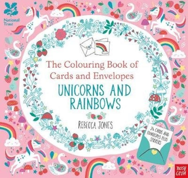 National Trust: The Colouring Book of Cards and Envelopes - Unicorns and Rainbows