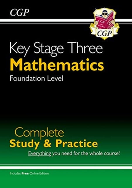 KS3 Maths Complete Revision & Practice – Foundation (includes Online Edition, Videos & Quizzes)