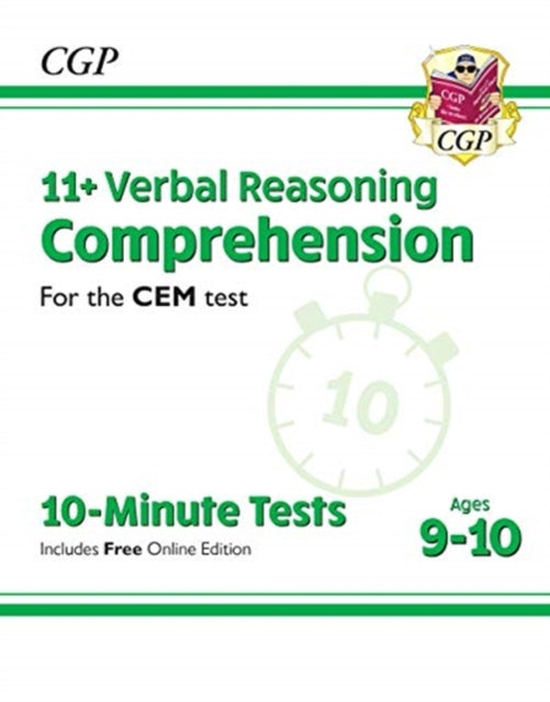 New 11+ CEM 10-Minute Tests: Comprehension - Ages 9-10 (with Online Edition)