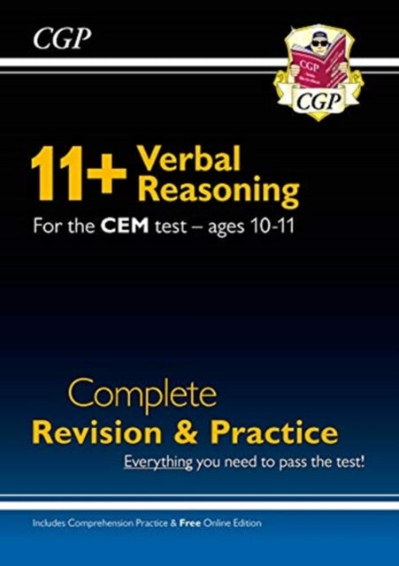 11+ CEM Verbal Reasoning Complete Revision and Practice - Ages 10-11 (with Online Edition)