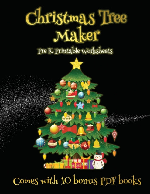 Pre K Printable Worksheets (Christmas Tree Maker)