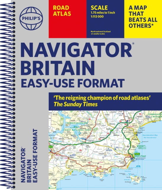 Philip's Navigator Britain Easy Use Format - (Spiral binding)