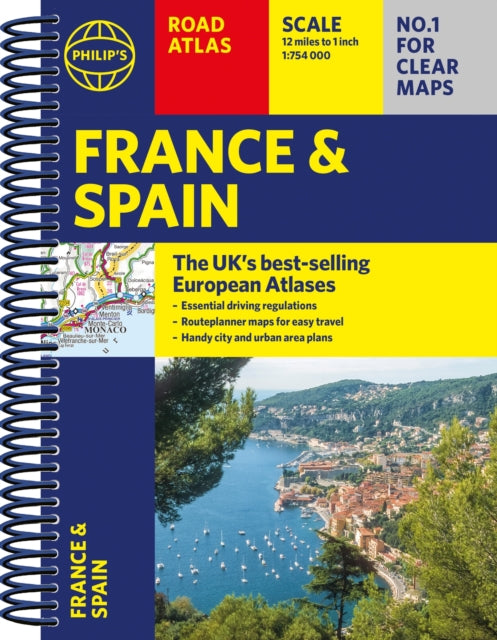 Philip's France and Spain Road Atlas