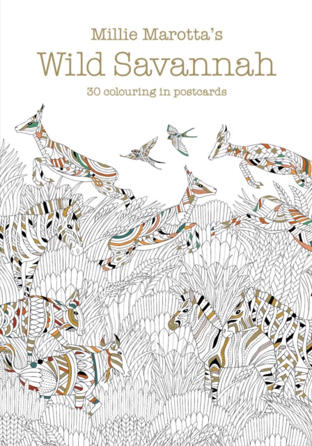 Millie Marotta's Wild Savannah Postcard Book