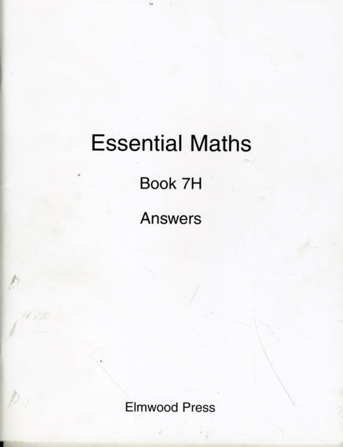 Essential Maths 7H Answers