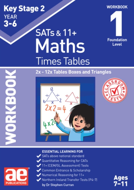 KS2 Times Tables Workbook 1 - 2x - 12x Tables Boxes & Triangles