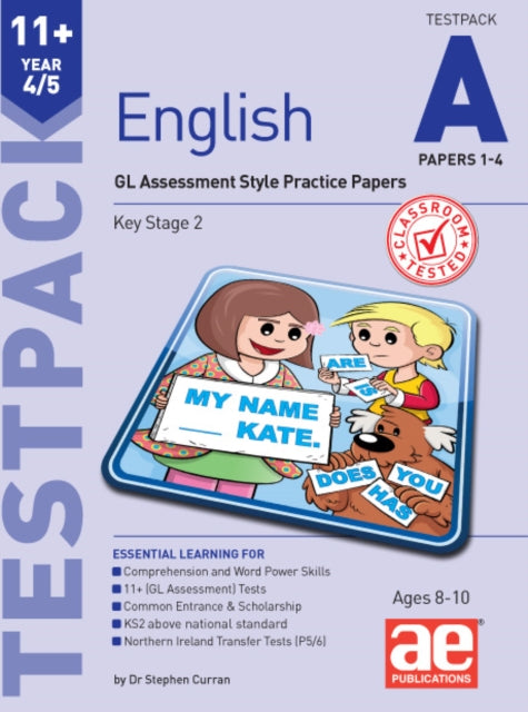 11+ English Year 4/5 Testpack a Papers 1-4: GL Assessment Style Practice Papers