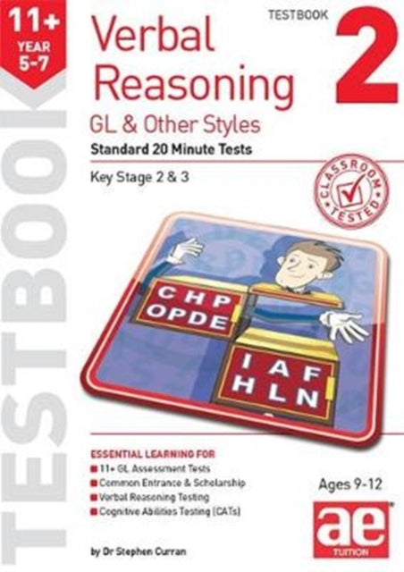 11+ Verbal Reasoning Year 5-7 GL & Other Styles Testbook 2 - Standard 20 Minute Tests