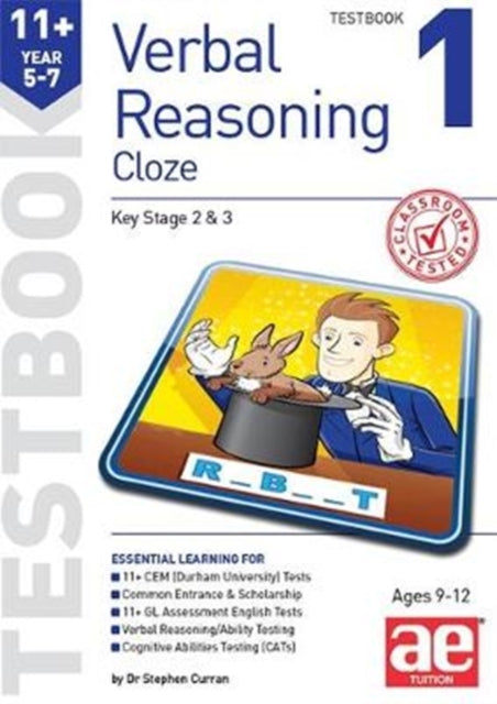 11+ Verbal Reasoning Year 5-7 Cloze Testbook 1