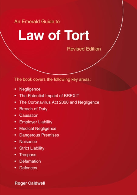 Emerald Guide To Law Of Tort