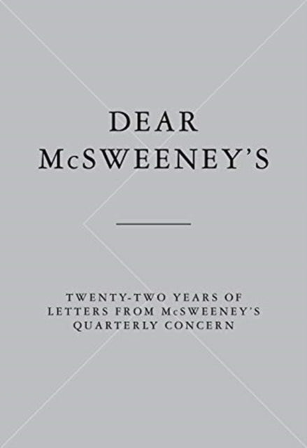 DEAR MCSWEENEYS