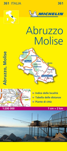 Abruzzo & Molise - Michelin Local Map 361